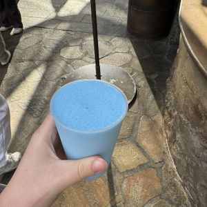 blue milk   at Disneyland - Milk Stand in Anaheim