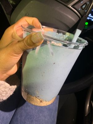 Mandala smoothie bowl (THIS IS HUGE) at KarmaNutra in Atlanta