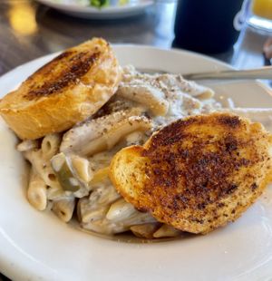 Mushroom stroganoff- not bad but very strong wine taste  at Vertical Diner and The Gold Room in Portland