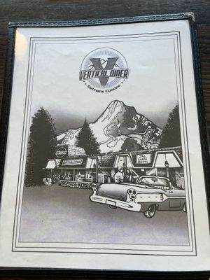 Cute menu  at Vertical Diner and The Gold Room in Portland
