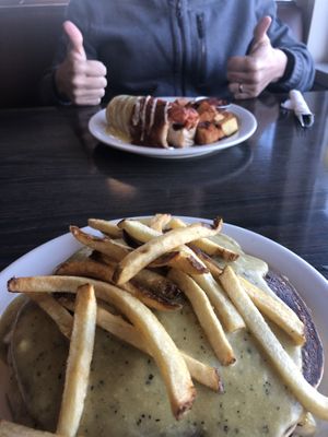 Dude cakes. Tasty food   at Vertical Diner and The Gold Room in Portland