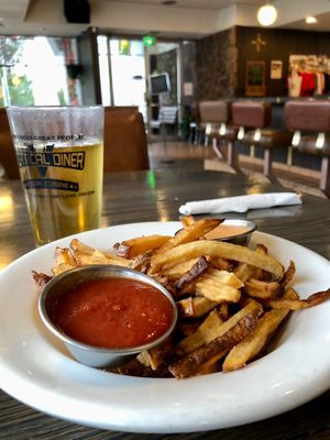 Hand cut fries  at Vertical Diner and The Gold Room in Portland