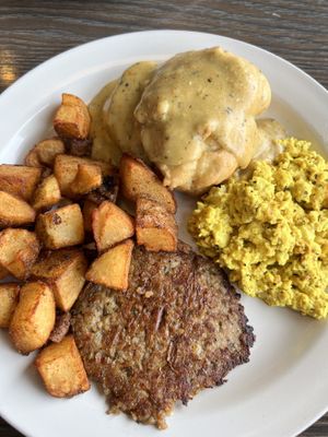 Bombtastic Biscuit! Gravy is amazing  #Veganuary at Vertical Diner and The Gold Room in Portland