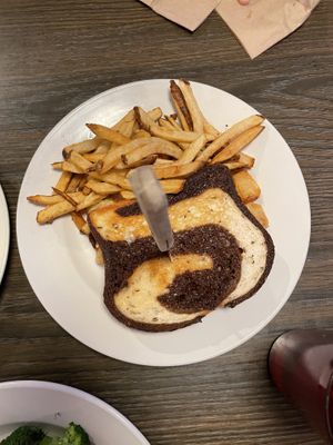 Reuben with fries  at Vertical Diner and The Gold Room in Portland