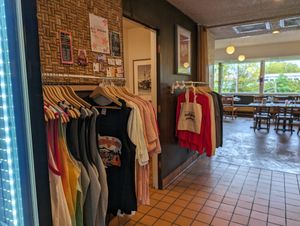 Merch at Vertical Diner and The Gold Room in Portland