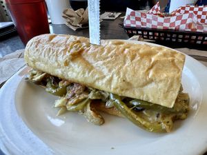 PDX Cheese Stake  at Vertical Diner and The Gold Room in Portland