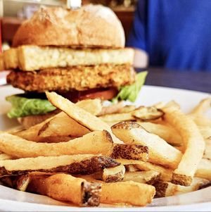 Joaquin Phoenix on Gluten Free Bun at Vertical Diner and The Gold Room in Portland