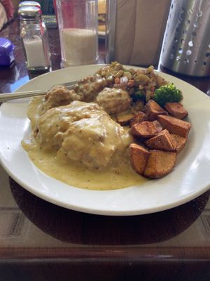 Biscuits and gravyy  at Vertical Diner and The Gold Room in Portland