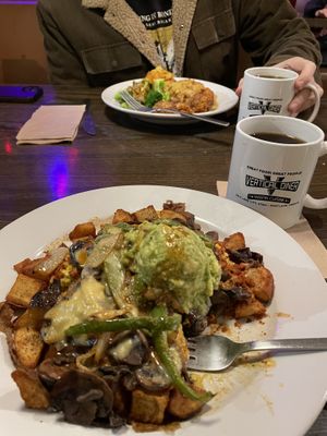 And bottomless coffee!  at Vertical Diner and The Gold Room in Portland