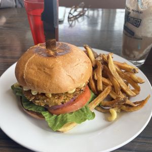 Ian Mackaye Burger w/ Fries  at Vertical Diner and The Gold Room in Portland
