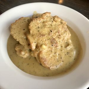 Biscuits and gravy  at Vertical Diner and The Gold Room in Portland