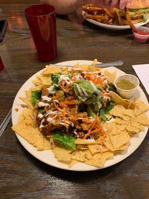 Delicious taco salad at Vertical Diner and The Gold Room in Portland
