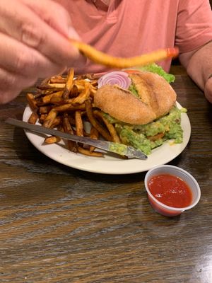 Tony hawk burger - so delicious  at Vertical Diner and The Gold Room in Portland