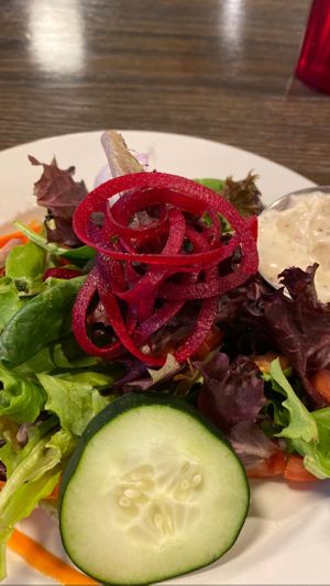 Side Salad with Ranch. Ranch is over the top delicious  at Vertical Diner and The Gold Room in Portland