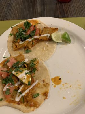 Tikka Masala tacos - minus one😄 at Vertical Diner and The Gold Room in Portland