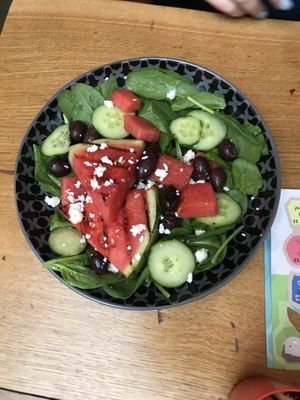 Watermelon salad (to make vegan get without cheese) at Nando's - Marine Rd in Dun Laoghaire