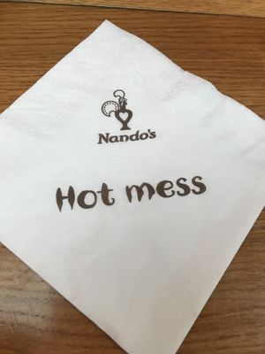Napkins at Nando's - Marine Rd in Dun Laoghaire