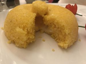 Cuscuz com queijo vegano ( recheio interno)  at Vert Café in Brasilia