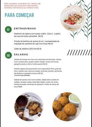 Cardápio atualizado 09/01/2021 at Vert Café in Brasilia