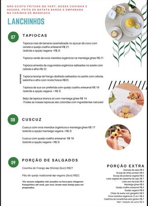 Cardápio atualizado 09/01/2021 at Vert Café in Brasilia