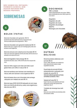 Cardápio atualizado 09/01/2021 at Vert Café in Brasilia
