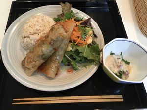 Spring roll set  at Cafe 369 in Chiba