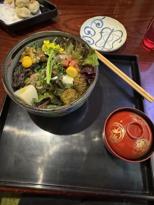Buddha bowl  at Cafe 369 in Chiba