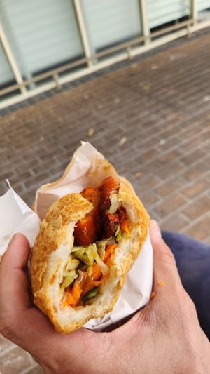 Mock pork banh mi at BunMee Bay in Rosebud