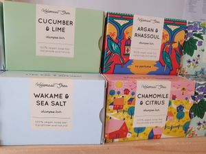 vegan shampoo bars at KarmaMarkt in Bruges