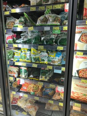 Frozen goods at Conad in Tirana