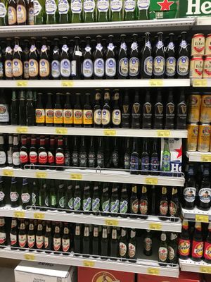 Drinks at Conad in Tirana