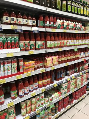 pasta sauces  at Conad in Tirana