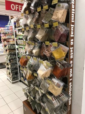 Spices at Conad in Tirana