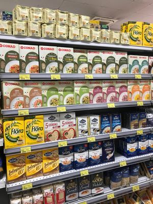 dry goods at Conad in Tirana