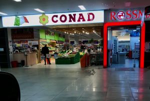 storefront at Conad in Tirana