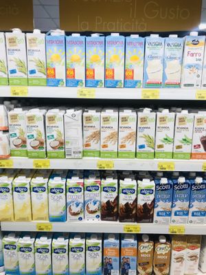 Plant based options  at Conad in Tirana