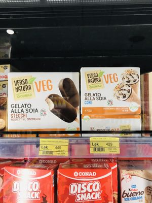 Vegan magnum  at Conad in Tirana