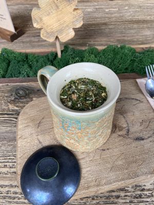 Happy Mood tea with ginger and curcuma   at Pijalnia Ziół in Warsaw