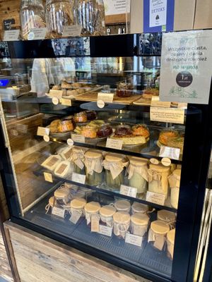 Display of their mains   at Pijalnia Ziół in Warsaw