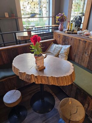 Table at Pijalnia Ziół in Warsaw