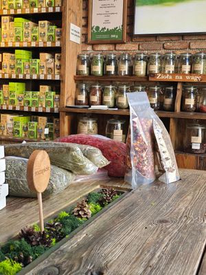 Table at Pijalnia Ziół in Warsaw