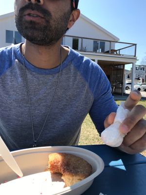 Vegan donuts ! at Live Cafe in Kennebunk