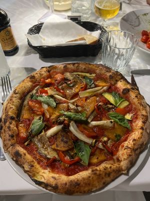 VEGANA PIZZA at La Terrazza di Venere in Capri