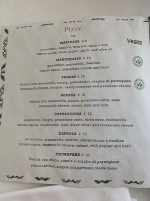 Vegan options  at La Terrazza di Venere in Capri