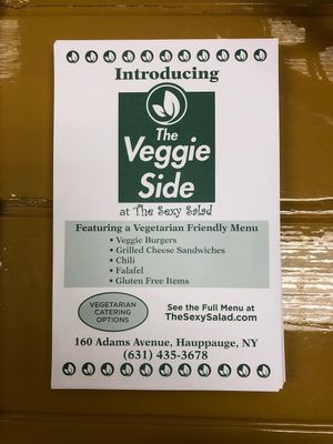 **New menu**  at The Veggie Side in Hauppauge