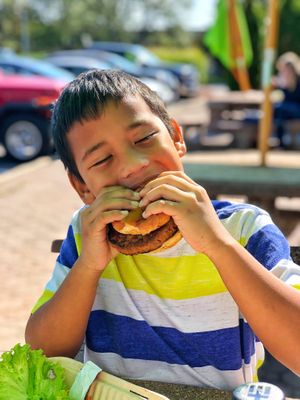 Nom nom! at The Veggie Side in Hauppauge