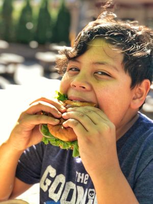 Nom nom nom!! at The Veggie Side in Hauppauge