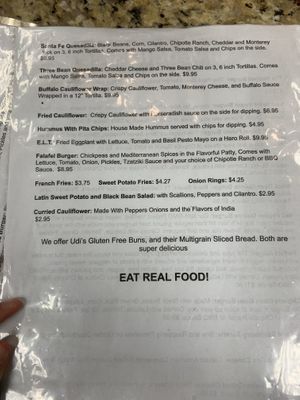 These items can be modified  at The Veggie Side in Hauppauge