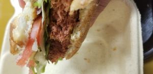 "Perfect burger" at The Veggie Side in Hauppauge