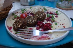 "Hilde" Salad Bowl (vegan) at LUUC Café in Saarbrucken